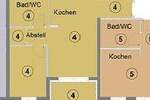 Etagenwohnung Gotha Gotha Nord - 2 Zimmer, 48 m&sup2;, 635&euro; | Angebot:25702537