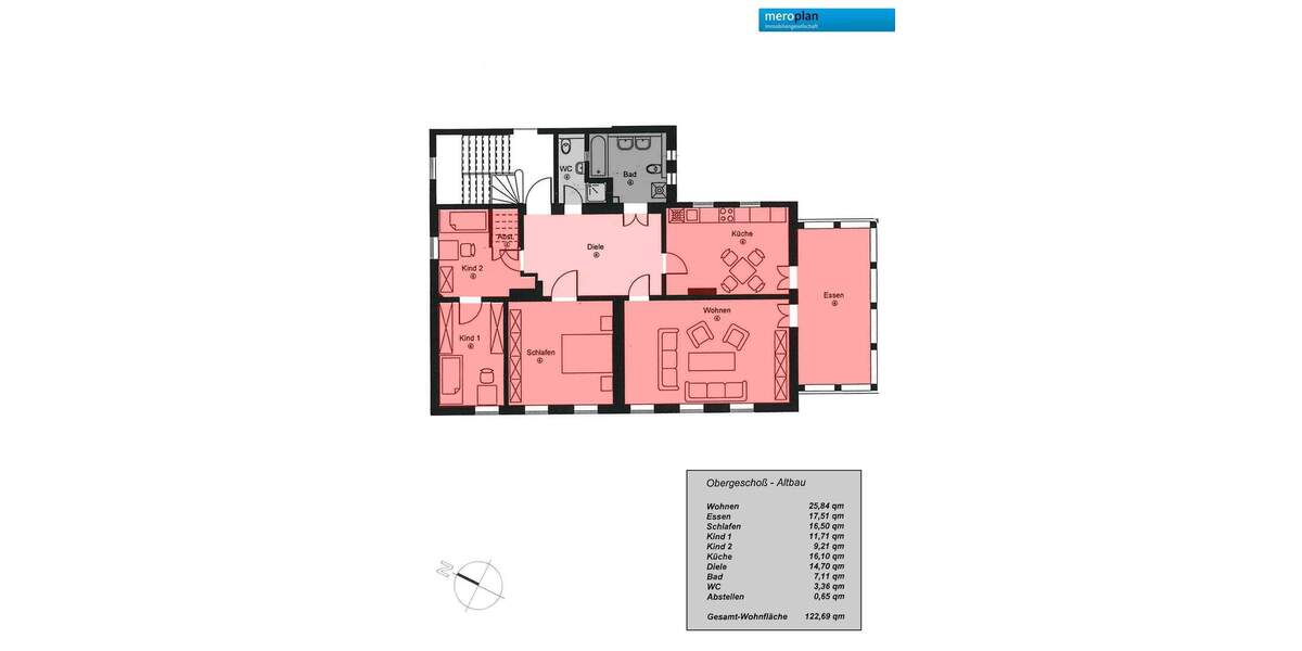 Etagenwohnung Weimar Parkvorstadt - 4 Zimmer, 122 m&sup2;, 425.000&euro; | Angebot:24789092