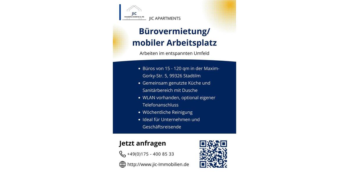 Gewerbeobjekt Stadtilm - 140&euro; | Angebot:25625090