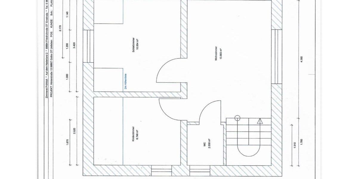 Doppelhaushälfte Gotha - 3 Zimmer, 80 m&sup2;, 1.200&euro; | Angebot:27624852