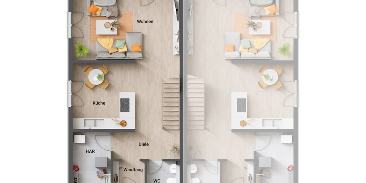 Doppelhaushälfte Erfurt Büßleben - 4 Zimmer, 128 m&sup2;, 388.240&euro; | Angebot:25178156