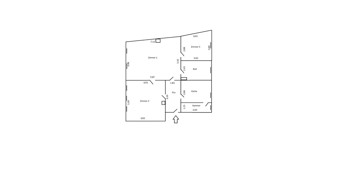Etagenwohnung Arnstadt - 3 Zimmer, 106 m&sup2;, 600&euro; | Angebot:26413438