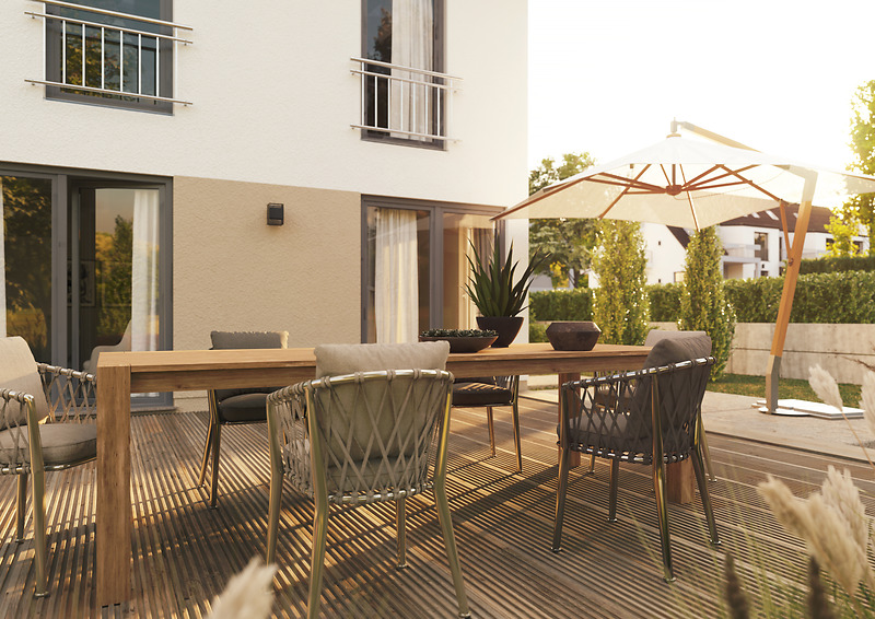 Schick und gradlinig - die perfekte Form zum stadtnahen Wohnen in Büßleben 5 zimmer