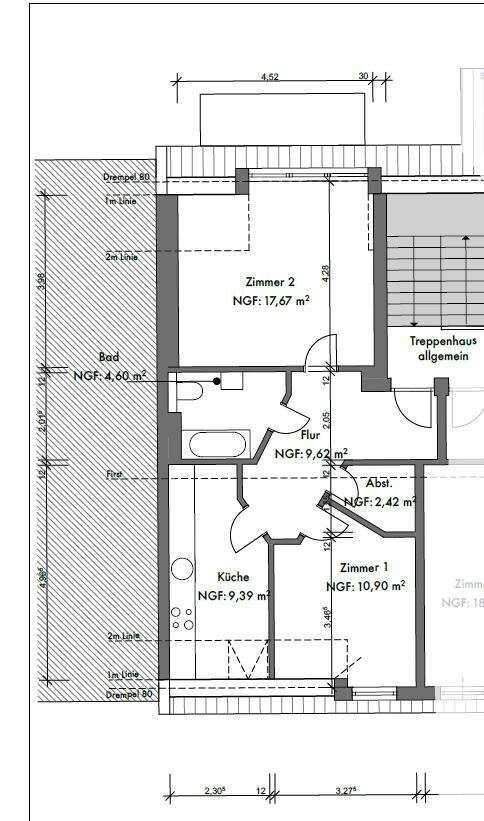 Attraktive Kapitalanlage 2-Zi-Dachgeschosswohnung in Erfurt 2 zimmer