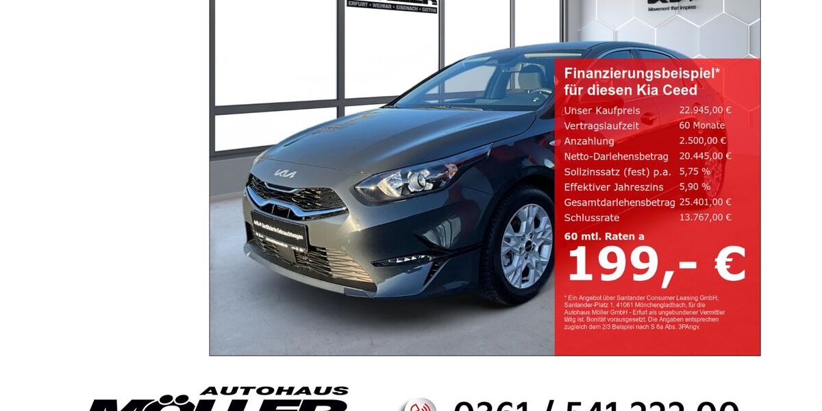 Kia ceed / Ceed 15.957 km 22.945 &euro; Erfurt 99087