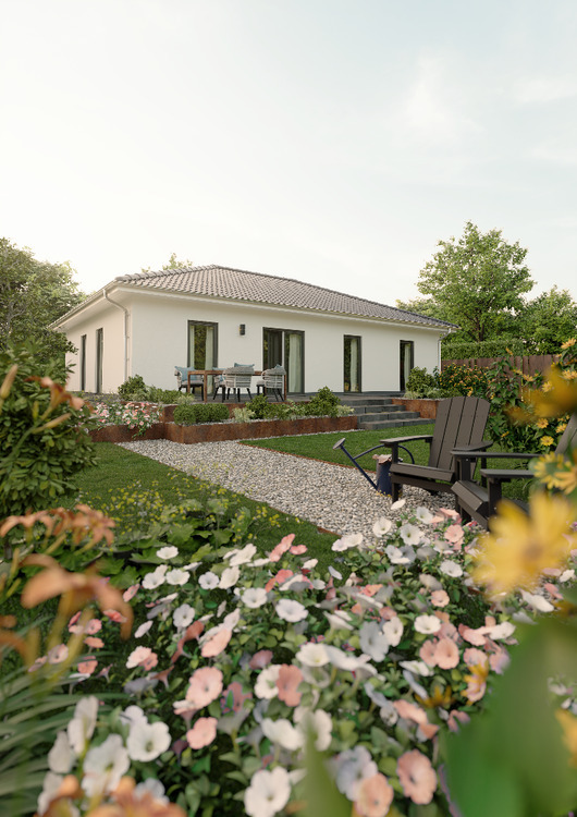 Der Bungalow mit dem charmanten Walmdach - stufenlos glücklich sein in Großfahner 5 zimmer