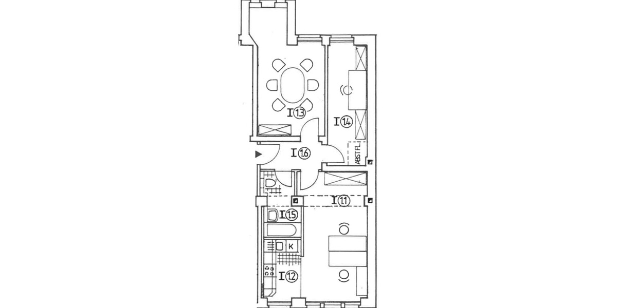 Etagenwohnung Erfurt Johannesvorstadt - 3 Zimmer, 64 m&sup2;, 119.103&euro; | Angebot:26154473