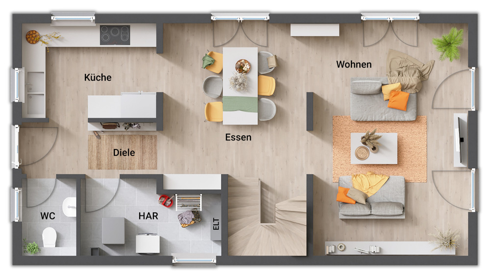 Einfamilienhaus Erfurt Kühnhausen - 4 Zimmer, 132 m&sup2;, 266.860&euro; | Angebot:24531145