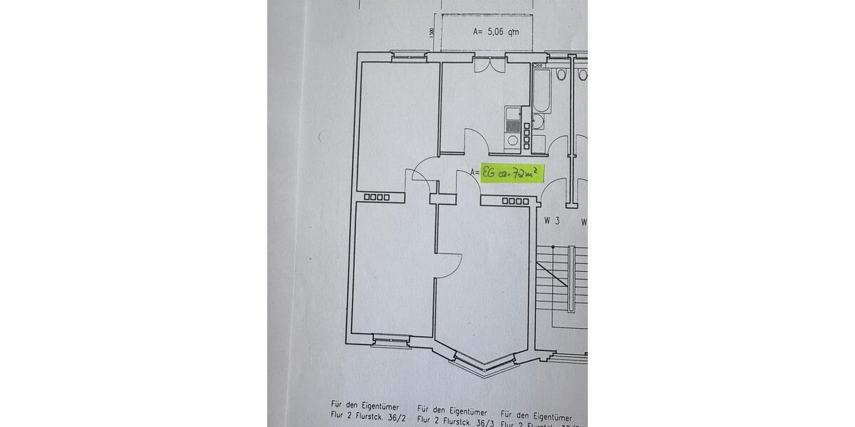 Erdgeschoßwohnung Erfurt Hochheim - 3 Zimmer, 72 m&sup2;, 720&euro; | Angebot:25368132