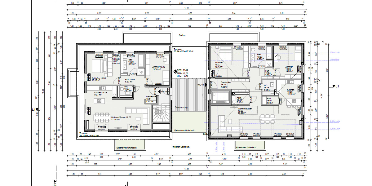 Etagenwohnung Weimar Nordvorstadt - 3 Zimmer, 127 m&sup2;, 600.000&euro; | Angebot:20957837