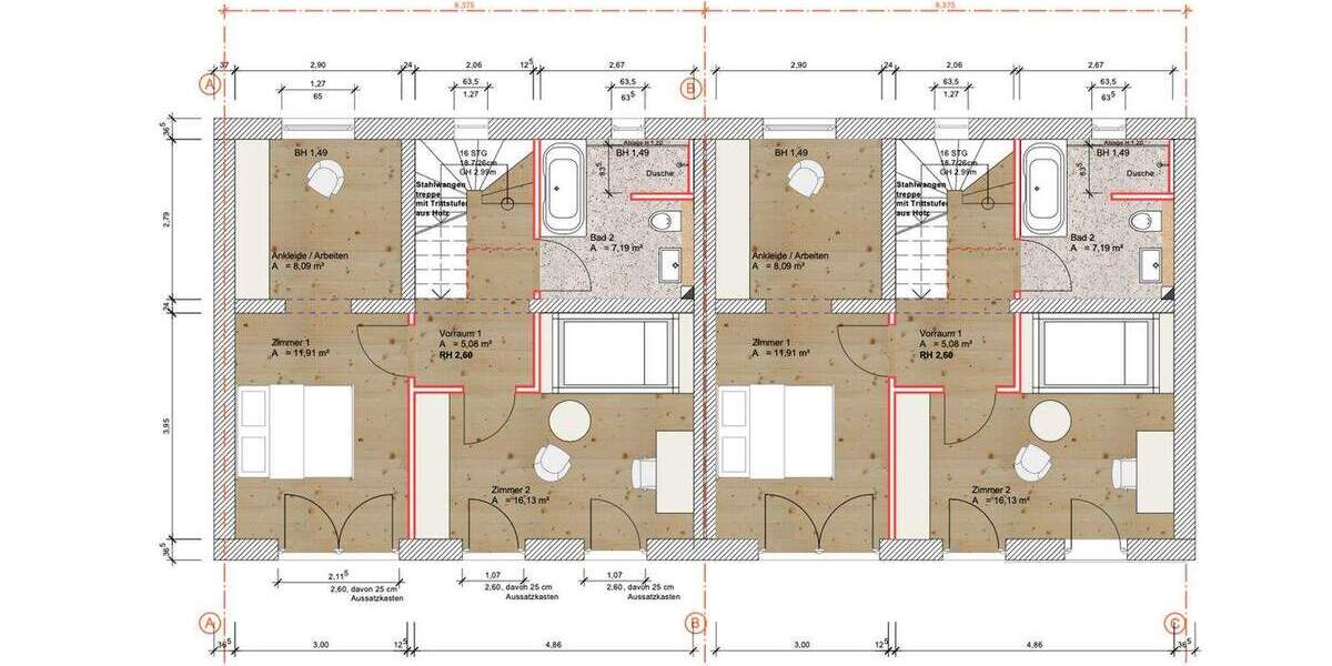 Doppelhaushälfte Erfurt Alach - 5 Zimmer, 126 m&sup2;, 499.000&euro; | Angebot:25775433