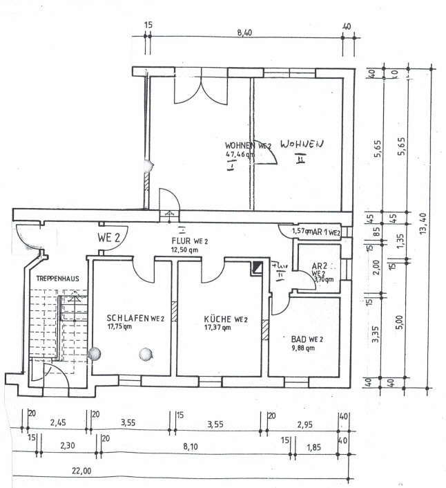 Doppelte Wohnqualität: Zwei verbundene Eigentumswohnungen im Herzen von Gotha 6 zimmer