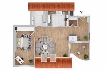 Wohnung Weimar Gaberndorf - 2 Zimmer, 70 m&sup2;, 200.000&euro; | Angebot:24427934