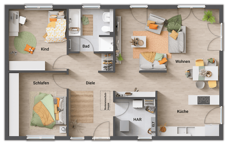 Bungalow Arnstadt Westvorstadt - 4 Zimmer, 102 m&sup2;, 235.000&euro; | Angebot:26844052