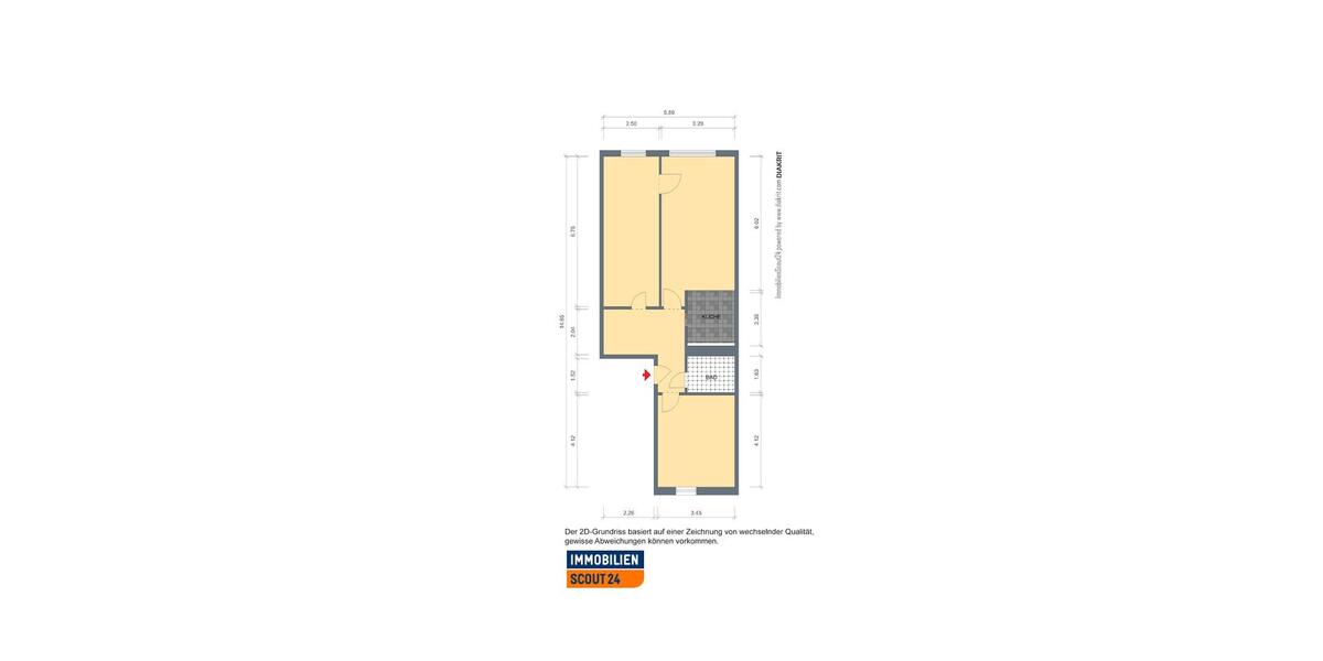 Dachgeschoßwohnung Erfurt Melchendorf - 3 Zimmer, 70 m&sup2;, 450&euro; | Angebot:25568108
