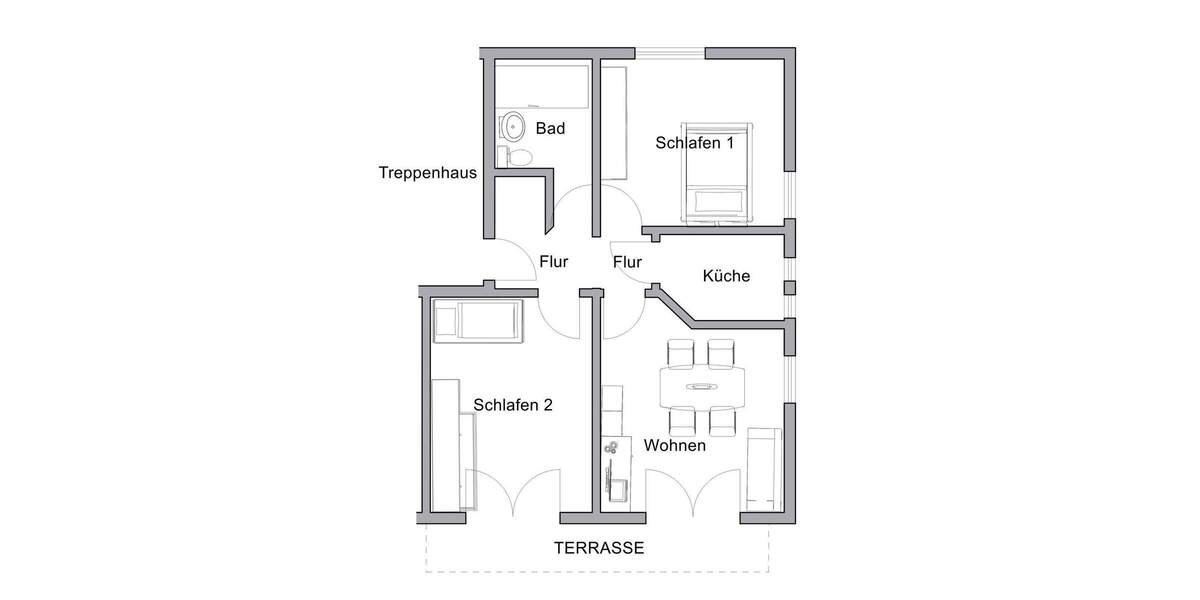 Terrassenwohnung Weißensee - 3 Zimmer, 63 m&sup2;, 450&euro; | Angebot:25668941