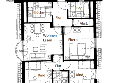 Wohnung Erfurt Andreasvorstadt - 4 Zimmer, 74 m&sup2;, 800&euro; | Angebot:27565678