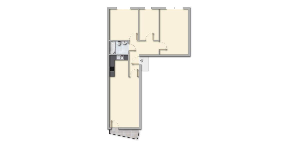 Dachgeschoßwohnung Ohrdruf - 4 Zimmer, 82 m&sup2;, 505&euro; | Angebot:25044556