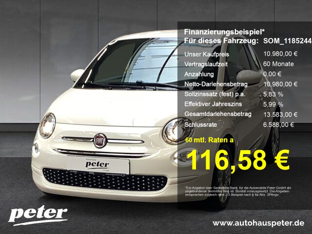 Fiat 500 45.425 km 10.980 € Sömmerda 99610