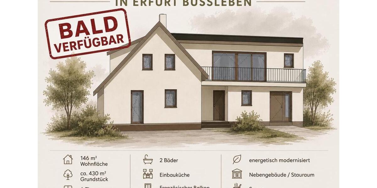 Einfamilienhaus Erfurt Linderbach - 6 Zimmer, 146 m&sup2;, 1.850&euro; | Angebot:27624844