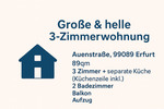 3 Zimmerwohnung - BalkonAufzug2 Badezimmer - Erfurt 3 zimmer