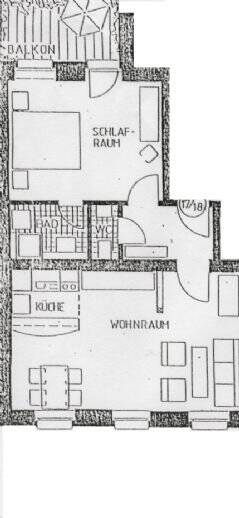 Etagenwohnung Erfurt Andreasvorstadt - 2 Zimmer, 60 m&sup2;, 570&euro; | Angebot:26833493