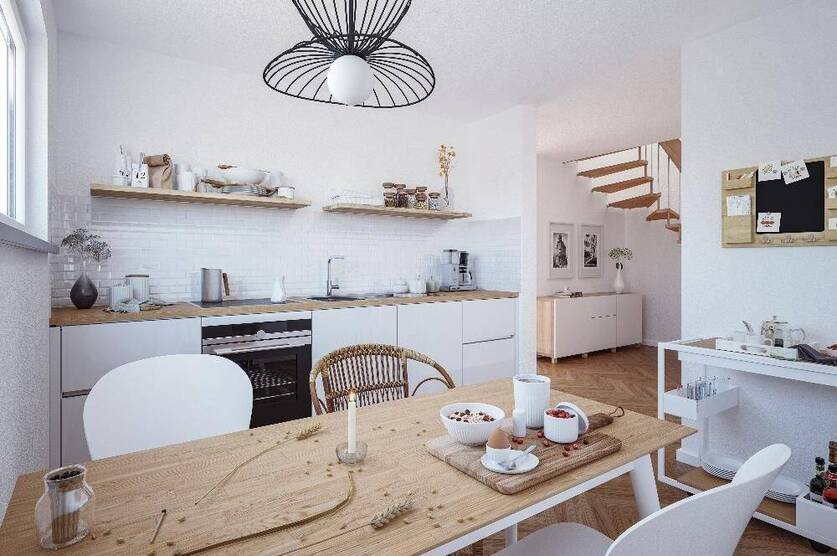 Unabhängigkeit und Nähe ideal kombiniert im Town & Country Doppelhaus in Schwabhausen 5 zimmer