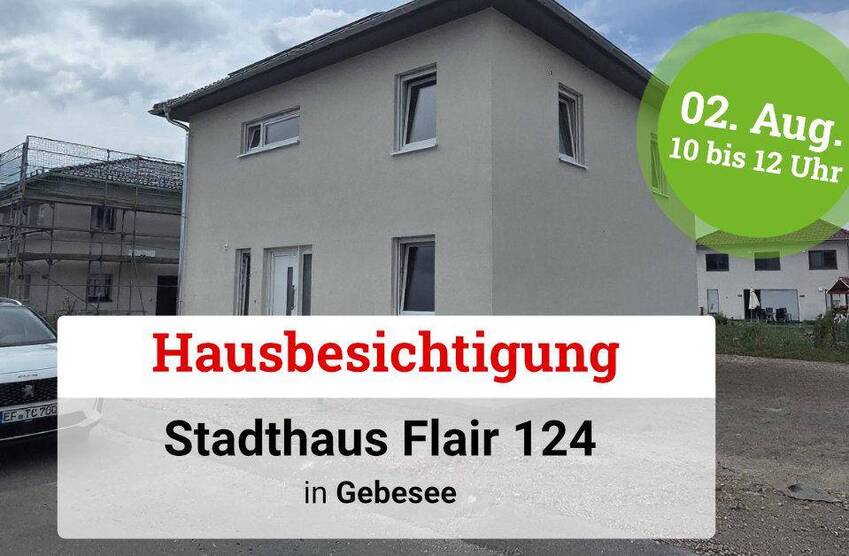 Hausbesichtigung in Gebesee am 02.08.2025 von 10-12 Uhr. Kommen Sie vorbei!