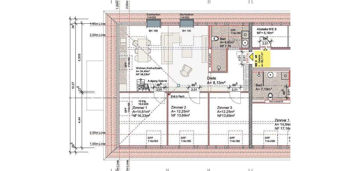 Etagenwohnung Erfurt Alach - 4 Zimmer, 96 m&sup2;, 419.000&euro; | Angebot:24436958