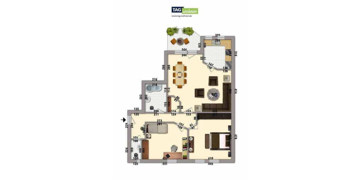 Etagenwohnung Stadtilm Oberilm - 3 Zimmer, 78 m&sup2;, 465&euro; | Angebot:26820366