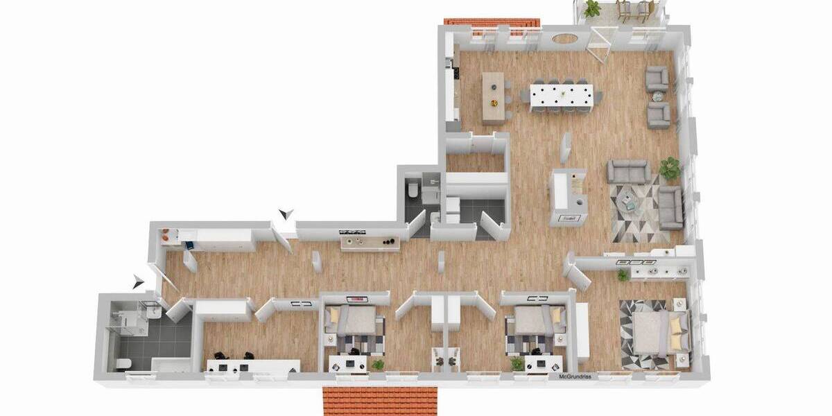 Etagenwohnung Erfurt Krämpfervorstadt - 5 Zimmer, 196 m&sup2;, 1.950&euro; | Angebot:26894328