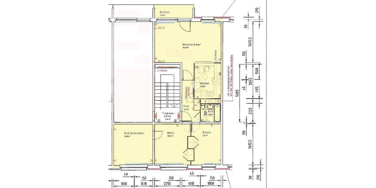 Etagenwohnung Gotha - 4 Zimmer, 73 m&sup2;, 79.000&euro; | Angebot:25563159