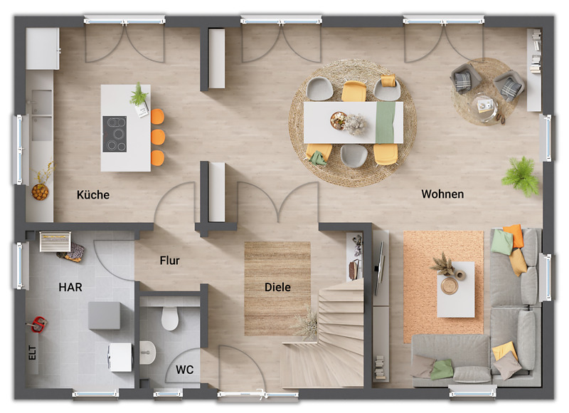 Einfamilienhaus Buttelstedt Buttelstedt - 5 Zimmer, 156 m&sup2;, 375.200&euro; | Angebot:25707171