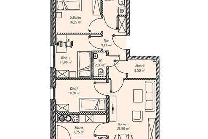Wohnung zum Mieten in Brandenburg 1.050 € 92.5 m²