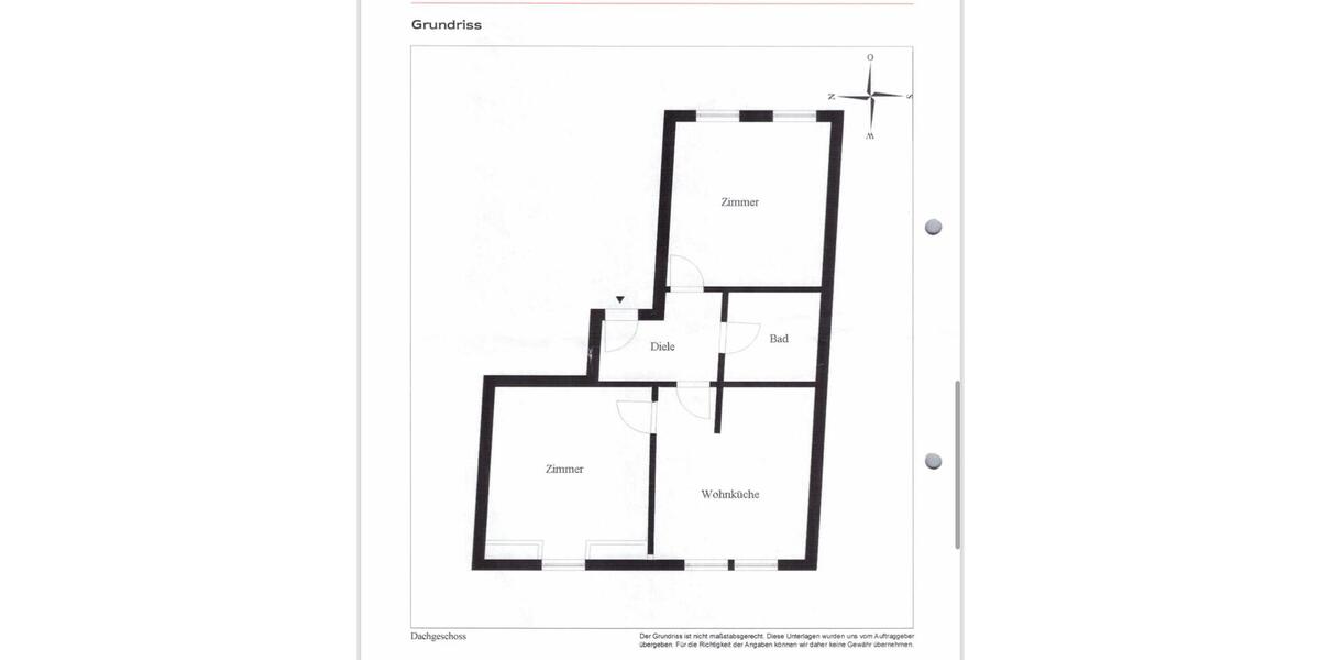 Dachgeschoßwohnung Erfurt Andreasvorstadt - 2 Zimmer, 55 m&sup2;, 126.500&euro; | Angebot:27166642