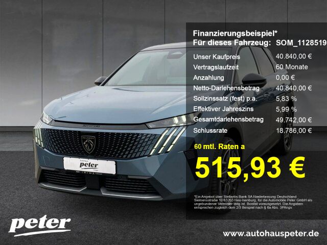 Peugeot 3008 4.500 km 40.840 € Erfurt 99086