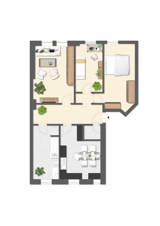 Schöne 3-Raum-Wohnung in ruhiger Lage zimmer