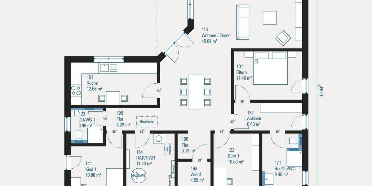 Bungalow Schloßvippach - 4 Zimmer, 142 m&sup2;, 456.440&euro; | Angebot:26767976