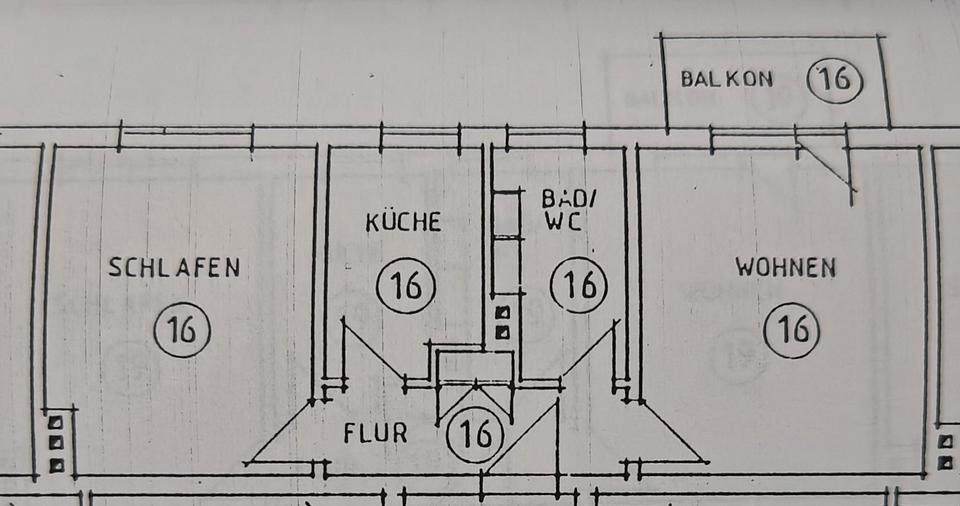 Etagenwohnung Erfurt Daberstedt - 2 Zimmer, 49 m&sup2;, 133.000&euro; | Angebot:26874817
